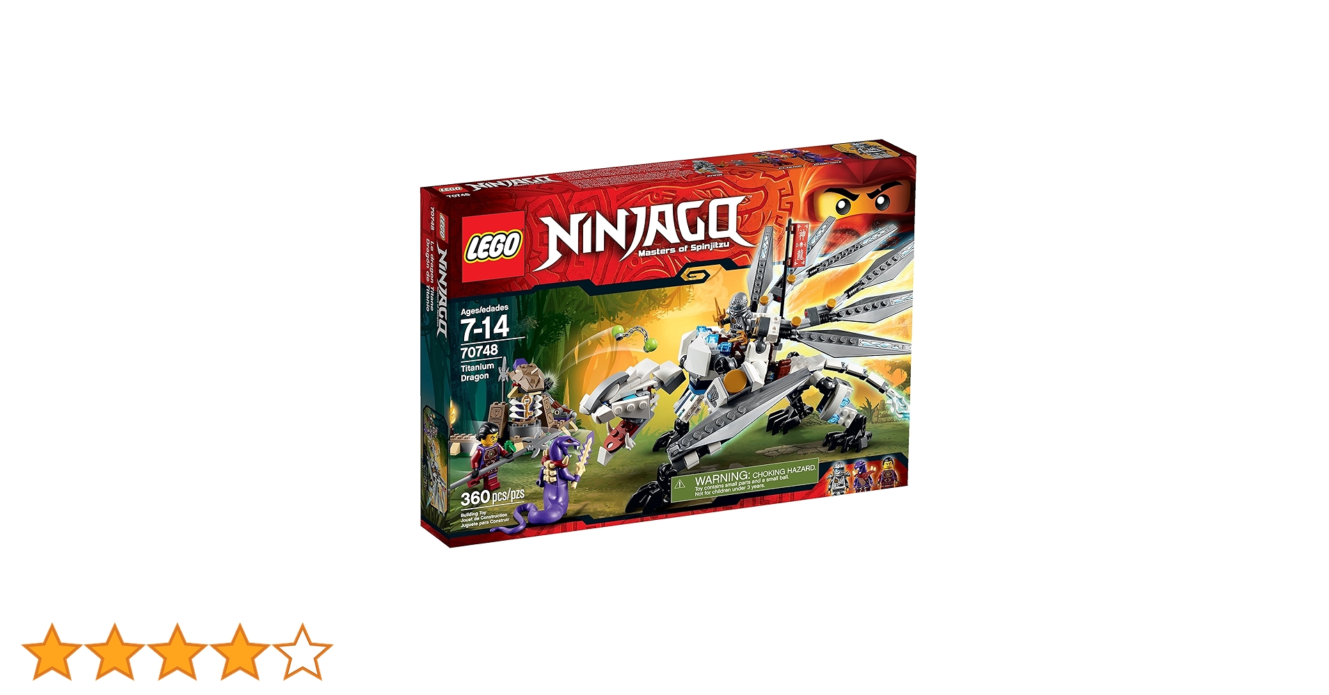 LEGO Ninjago Titanium Dragon Toy, Building Sets - Amazon Canada
